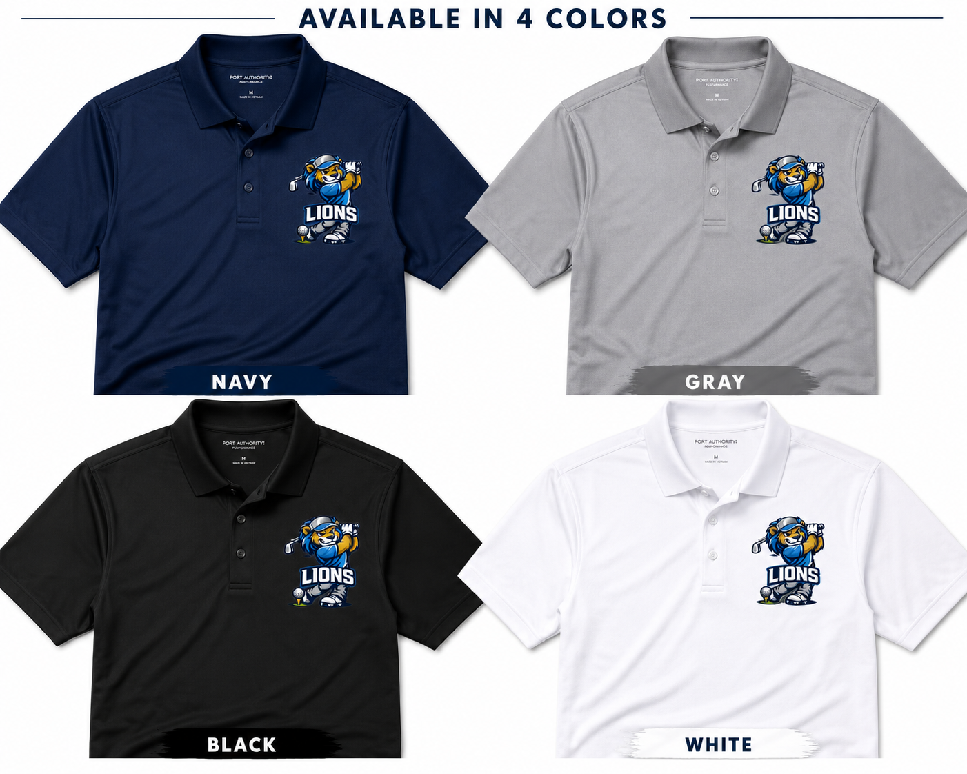 Lion Golfer Performance Polo | Premium Golf Polo