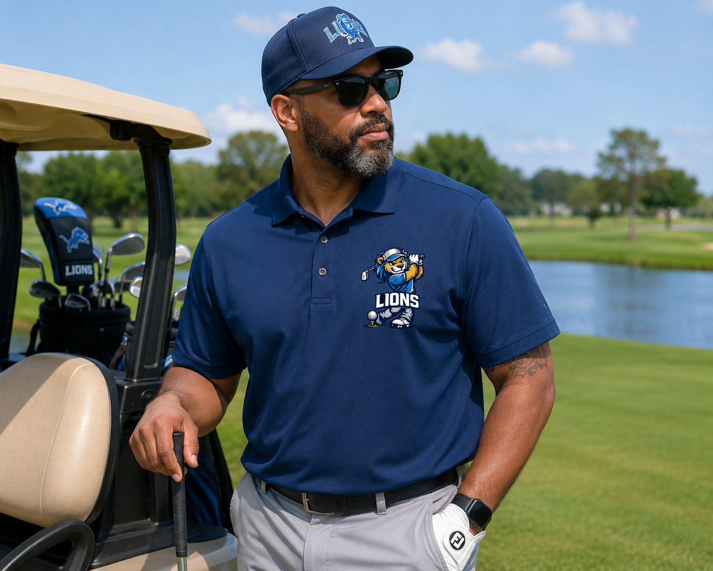 Lion Golfer Performance Polo | Premium Golf Polo