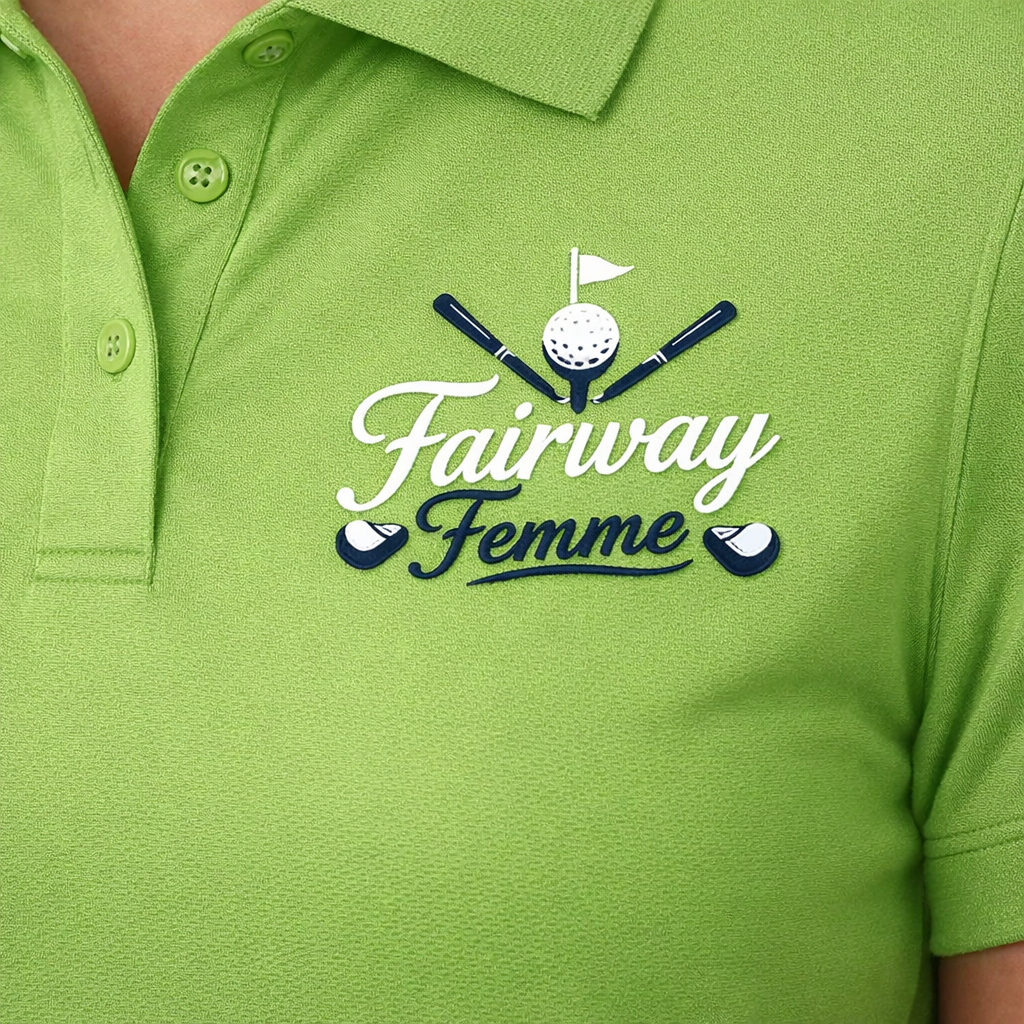 Women’s Golf Polo Shirt | Fairway Femme Golf Shirt | Cute Golf Outfit | Ladies Golf Apparel | Country Club Style Polo | Gift for Golfer
