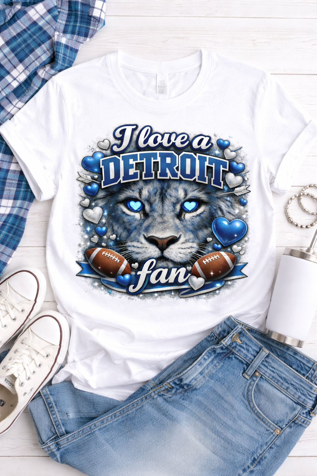 I Love a Detroit Fan T-Shirt