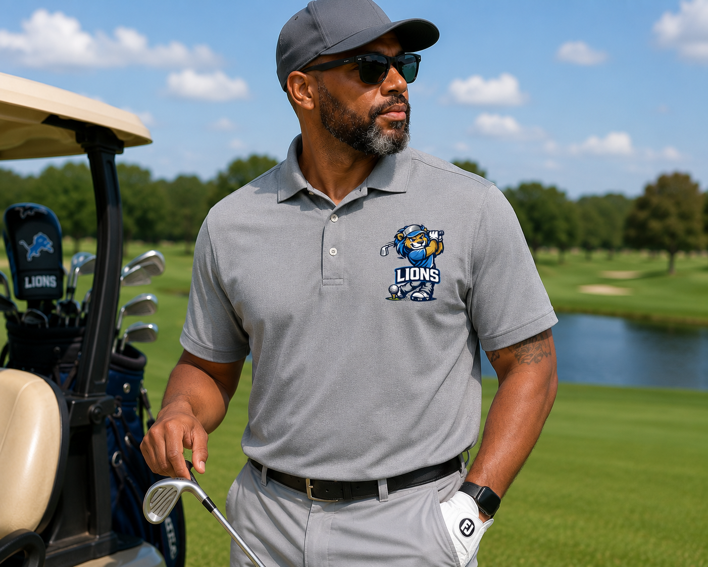 Lion Golfer Performance Polo | Premium Golf Polo
