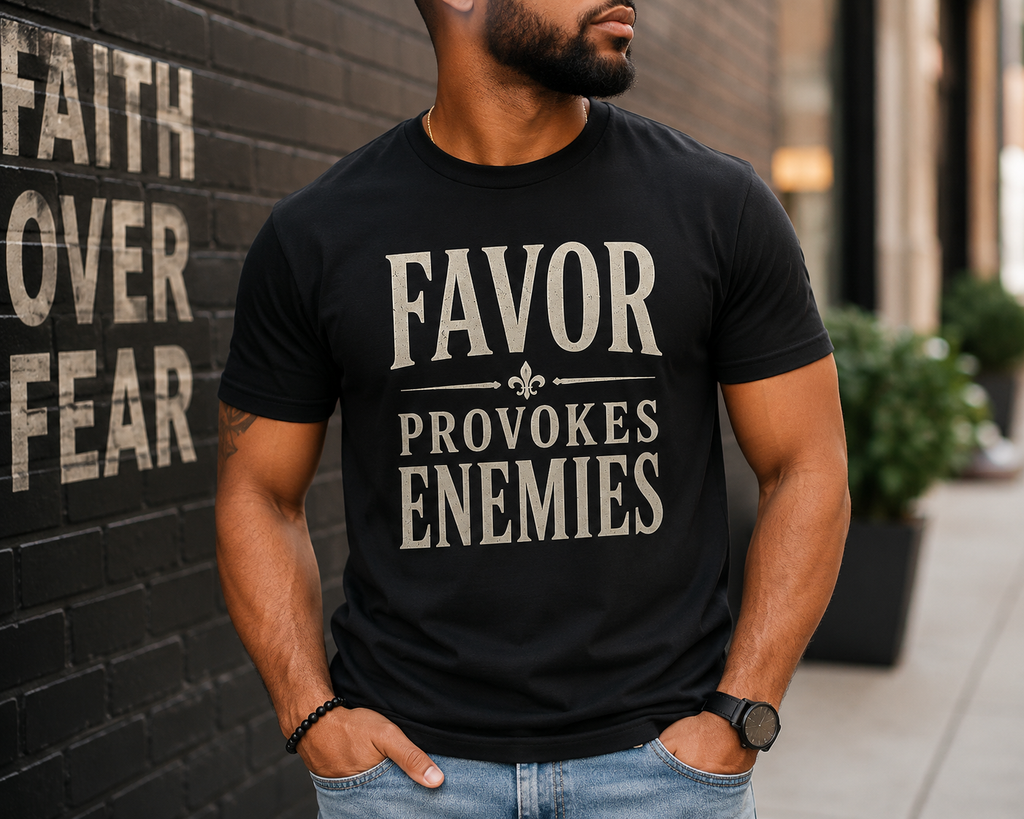 Favor Provokes Enemies | Christian Faith Graphic T-Shirt | Inspirational Unisex Tee