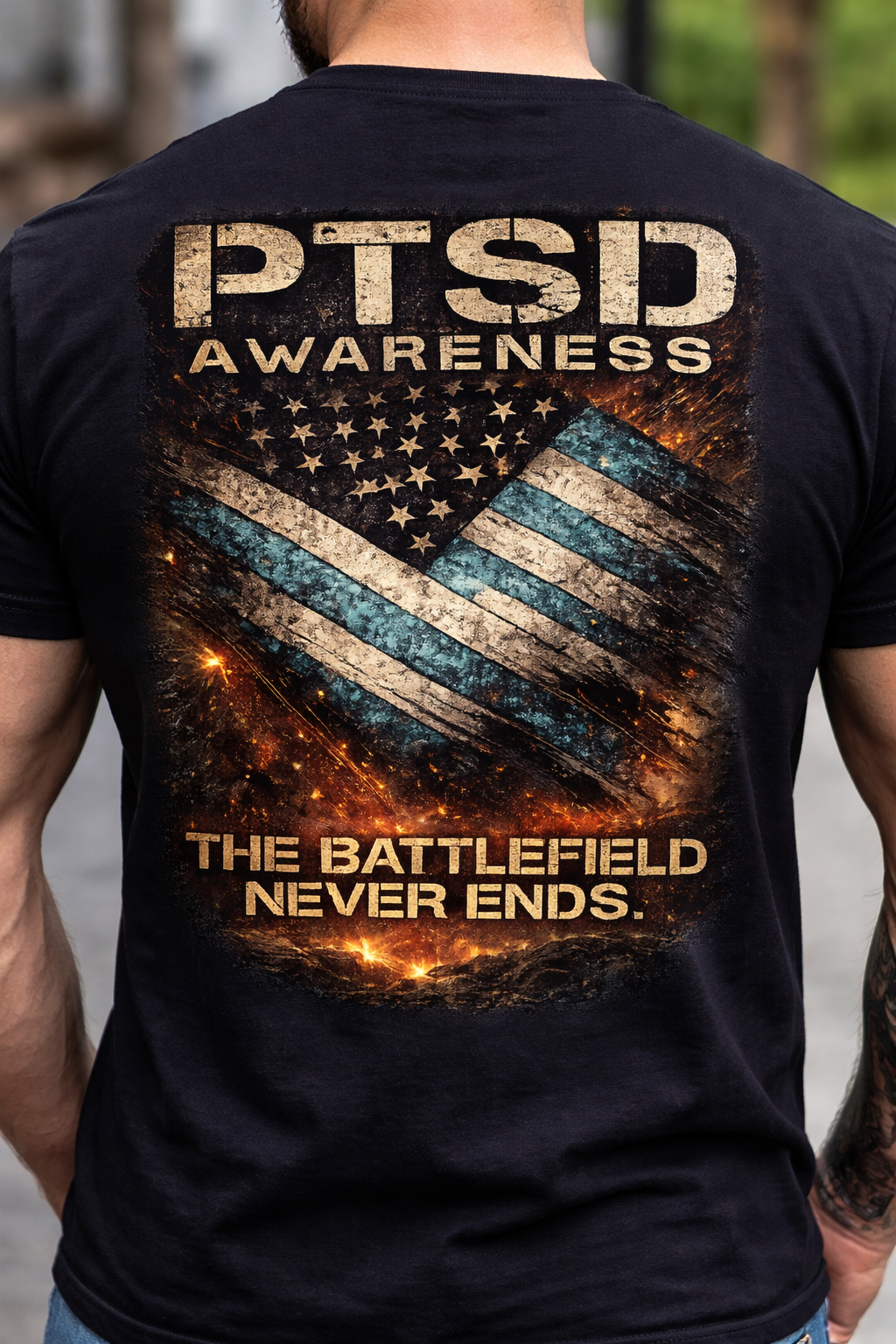Veteran Sweatsuit Set | STILL FIGHTING Hoodie & Joggers | Military PTSD Awareness | Veteran Owned Apparel | Full Set Outfit
