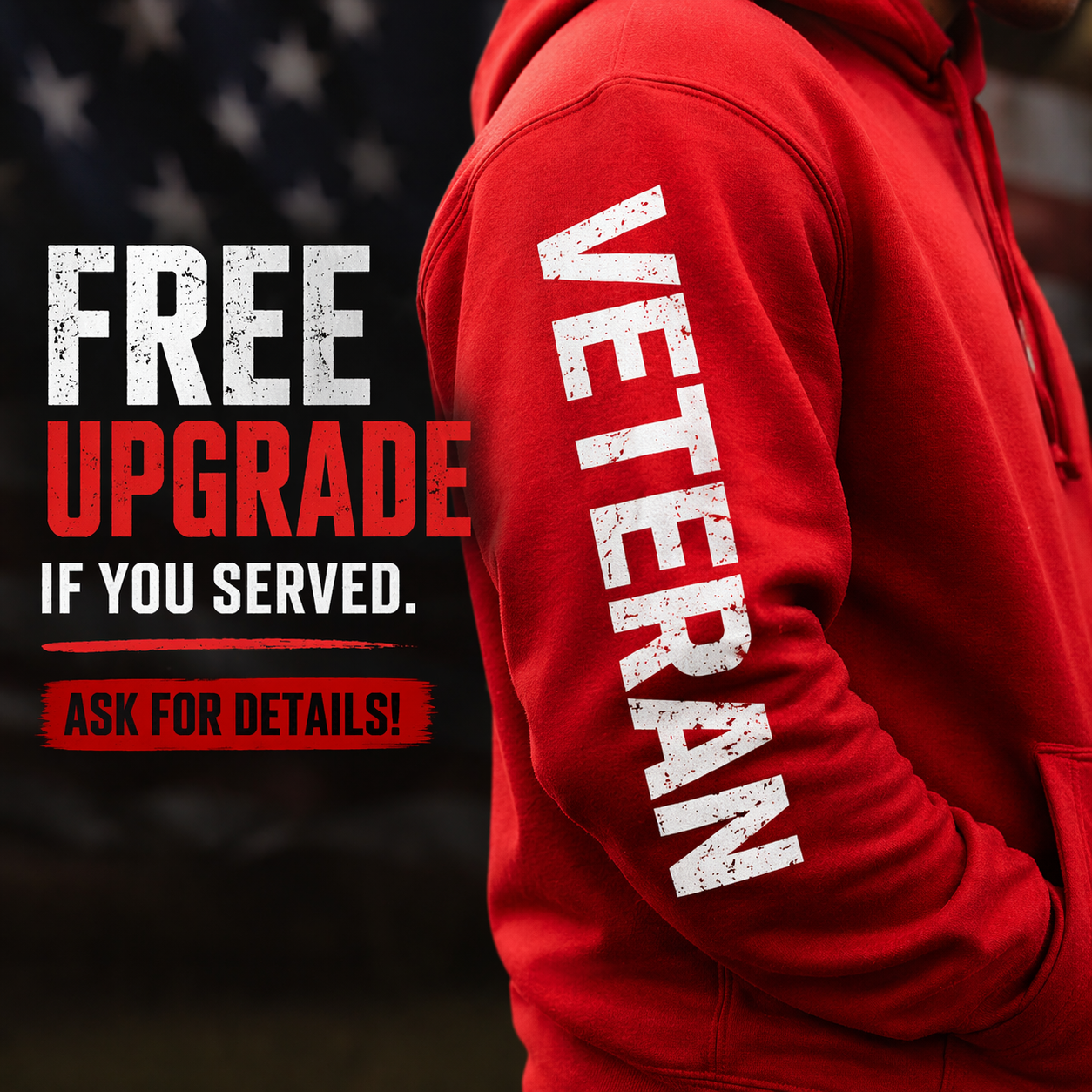 Custom Red Shirt Friday Unit Design T-Shirt | Front & Back Print, Sleeve Text Option