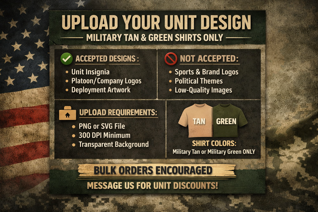 Custom Military Apparel - Shirts